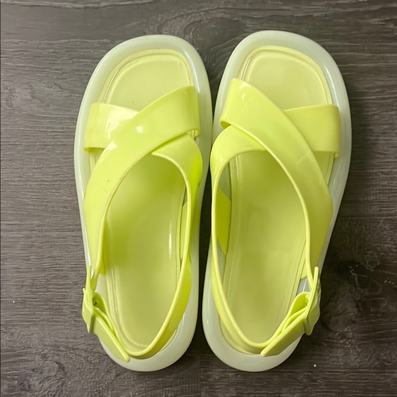 Tory Burch Shoes - Tory Burch Neon Yellow Sandals